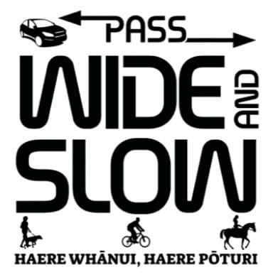NZVRU Pass Wide and Slow logo