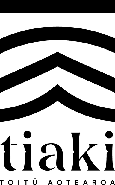 Tiaki logo Te Reo